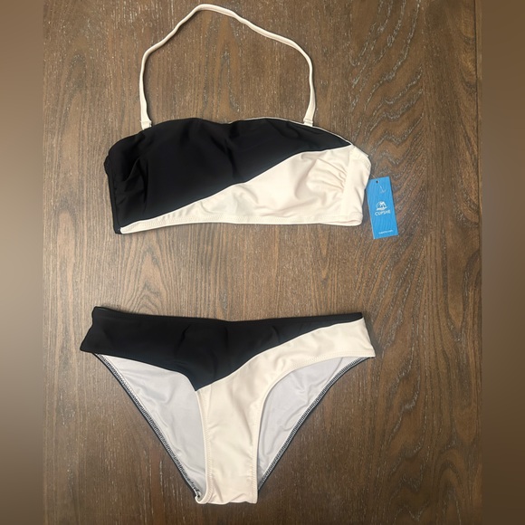 Cupshe Other - Cupshe Black and Cream Bikini Set NWT